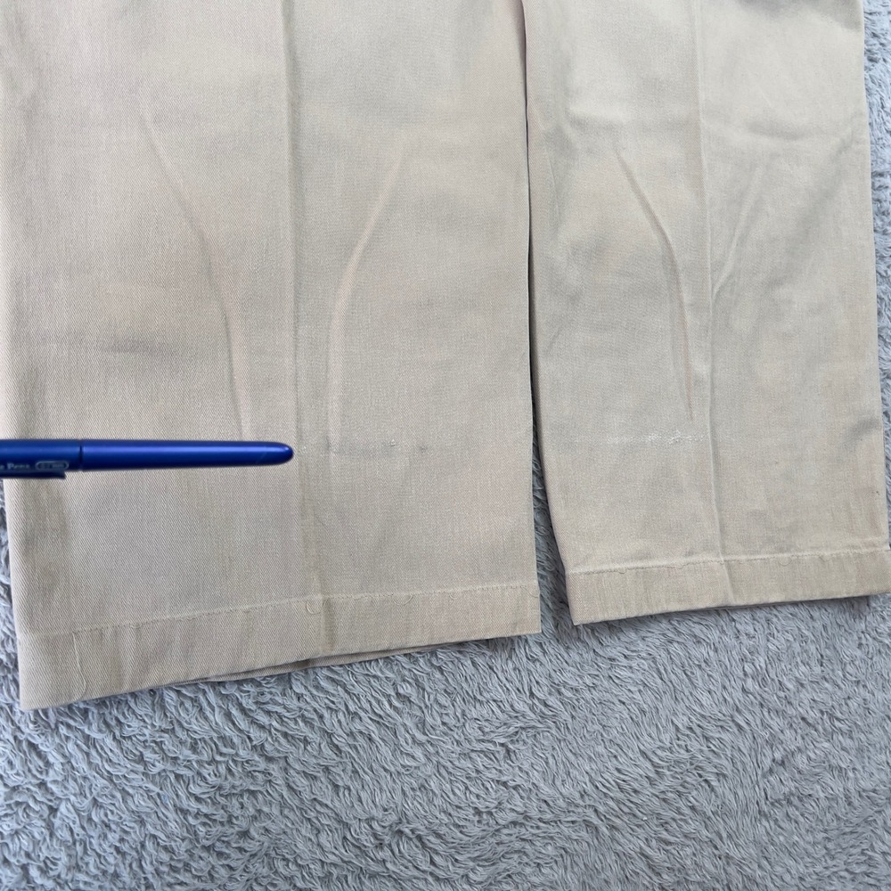 Vintage Y2K Polo Jeans Ralph Lauren Khaki Wide Leg Freighter Cargo Pants 36x29 - Picture 6 of 10